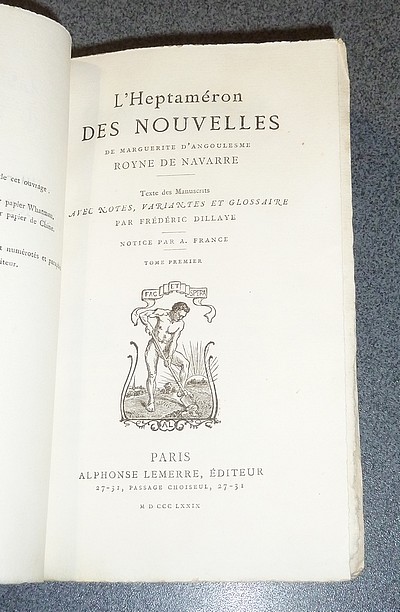 L'Heptaméron des Nouvelles (3 volumes) + Recueil de dix huit eaux-fortes pour illustrer L'Heptameron