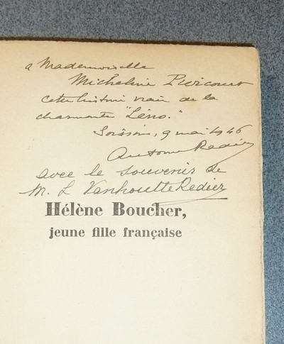 Hélène Boucher, jeune fille française