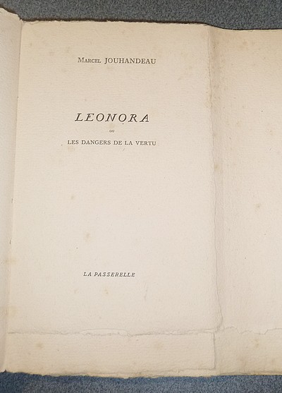 Leonora ou les dangers de la vertu