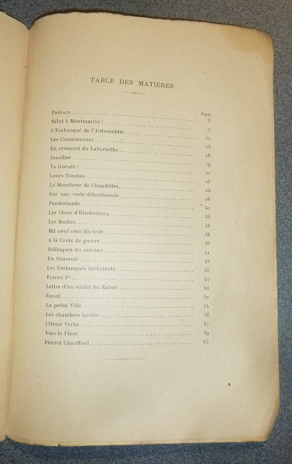 Sur les routes. Chansons de Convoi. 1918