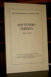 Souvenirs inédits. 1914-1918