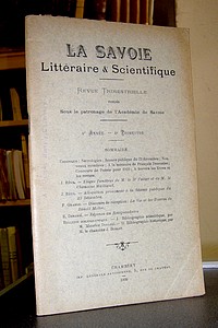 La Savoie Littéraire & scientifique, 4è année, 4è trimestre, 1909