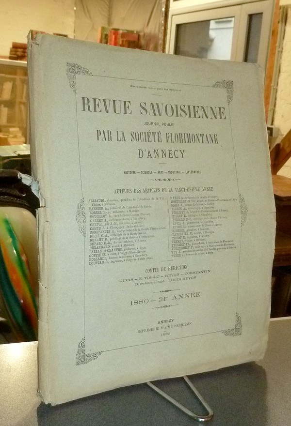 Revue Savoisienne, 1880, 21ème année