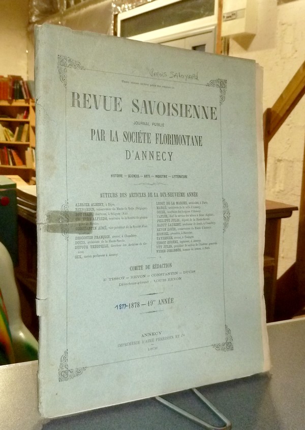 Revue Savoisienne, 1878, 19ème année