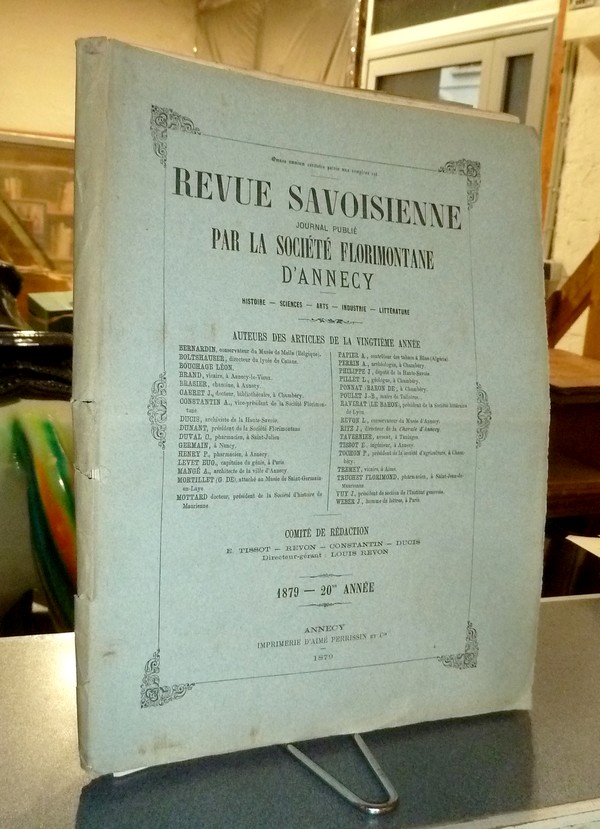 Revue Savoisienne, 1879, 20ème année