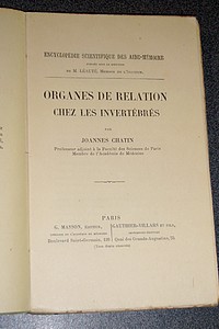 Organes de relation chez les invertébrés