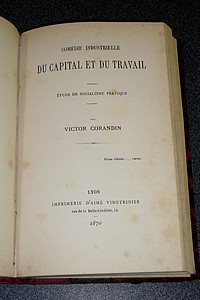  Point d'interrogation (?). Relié avec : Comédie industrielle du Capital et du travail. Étude de socialisme pratique