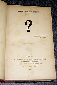  Point d'interrogation (?). Relié avec : Comédie industrielle du Capital et du travail. Étude de...