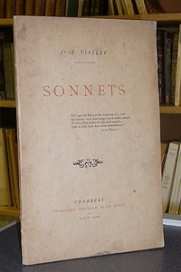 Livre ancien Savoie - Sonnets - Viallet, J.-E.