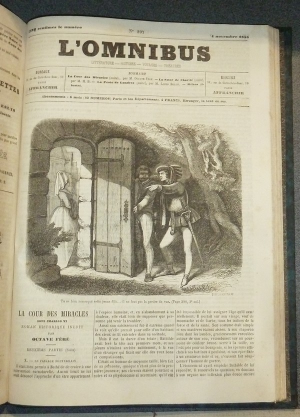 L'Omnibus. Journal littéraire illustré. Deuxième semestre 1858