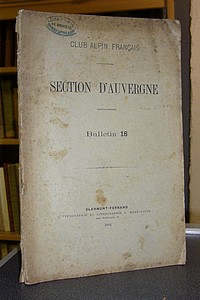 Club Alpin Français, Section d'Auvergne, bulletin 18, 1893