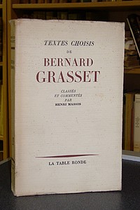 Textes choisis de Bernard Grasset