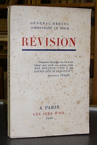 Livre ancien - Révision (Demande en révision du procès du Maréchal Pétain) - Général Hering &...