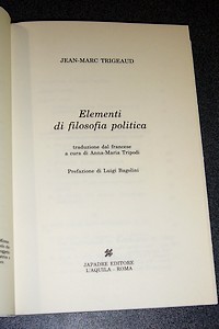 Elementi di filosofia politica