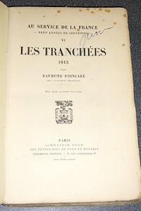 Les tranchées 1915