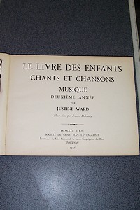 Le livre des enfants. Chants et chansons. Musique deuxième année