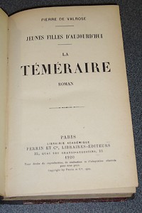 La téméraire. Jeunes filles d'aujourd'hui