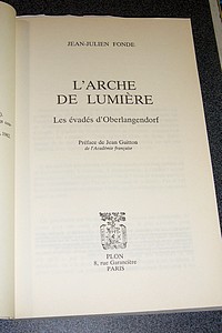 L'arche de lumière. Les évadés d'Oberlangendorf