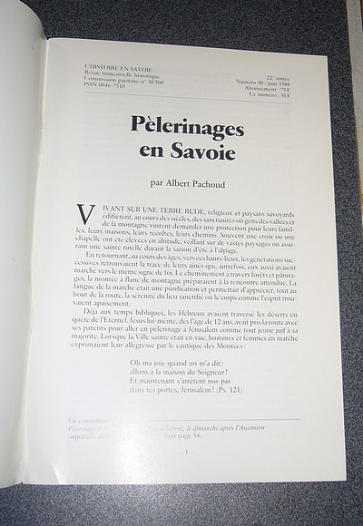 Pélerinages en Savoie