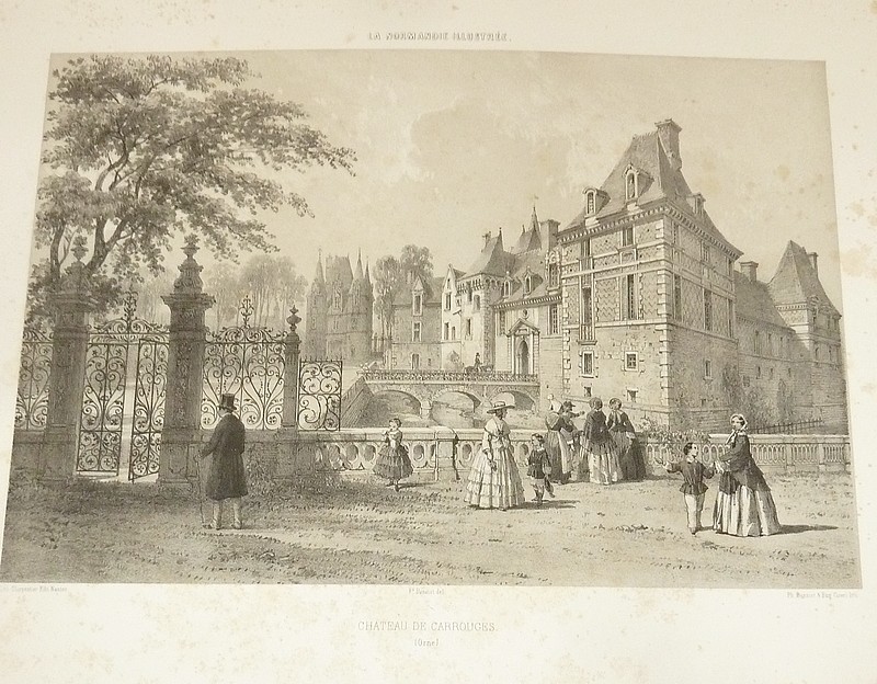 Château de Carrouges (Orne) (Lithographie)