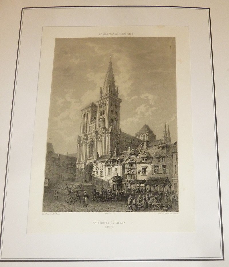 Cathédrale de Lisieux (Calvados) (lithographie) - Benoist, Félix