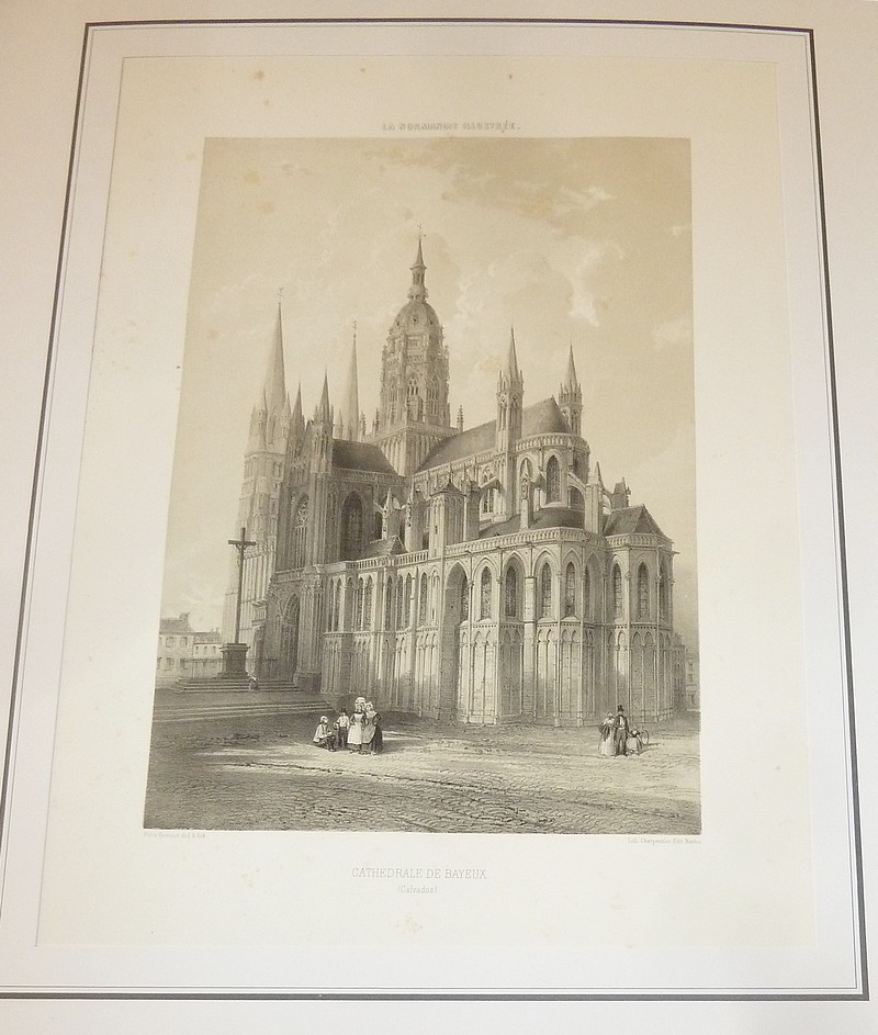 Cathédrale de Bayeux (Calvados) (Lithographie)