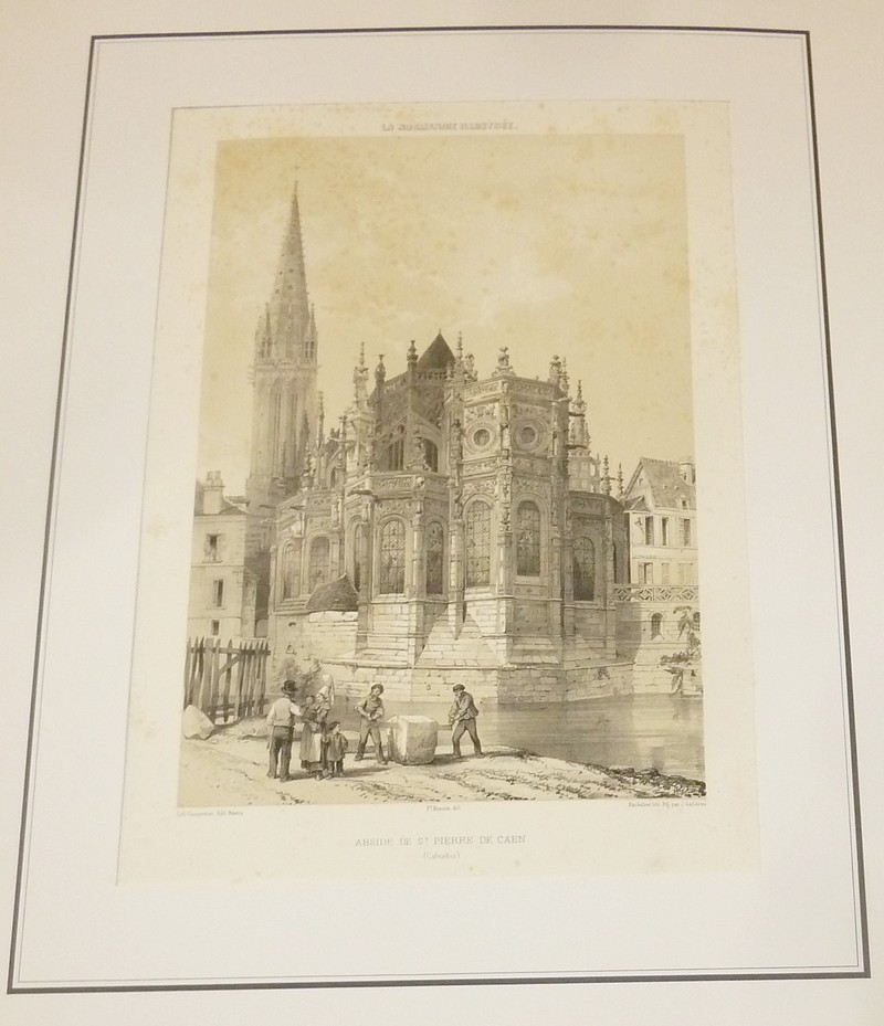 Abside de St Pierre de Caen (Calvados) (Lithographie)