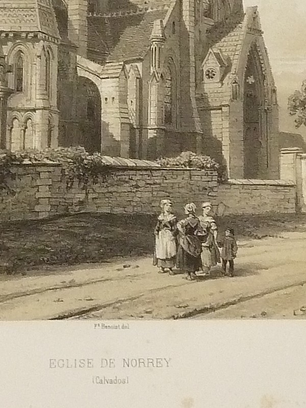 Église de Norrey (Calvados) (Lithographie)