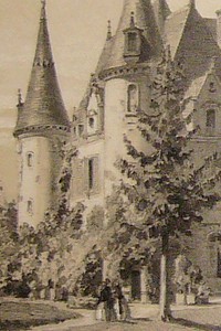 Château de l'Ansaudière, commune de St Martin du Limet, arrondissement de Château Gontier (Mayenne) (Lithographie)