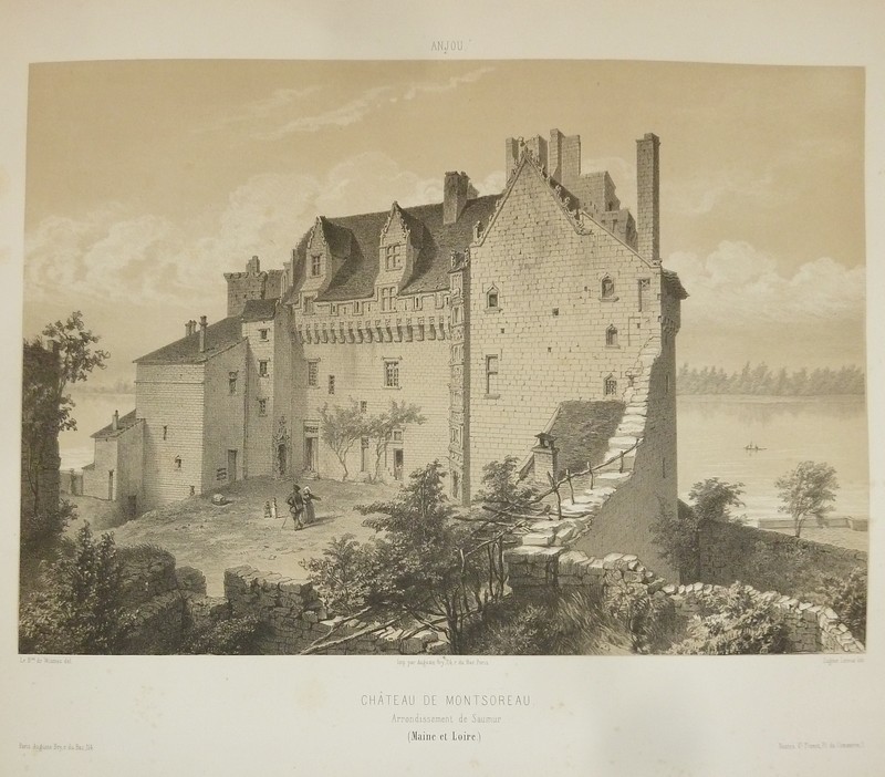 Château de Montsoreau, arrondissement de Saumur (Maine et Loire) (Lithographie) - Wismes, Baron de
