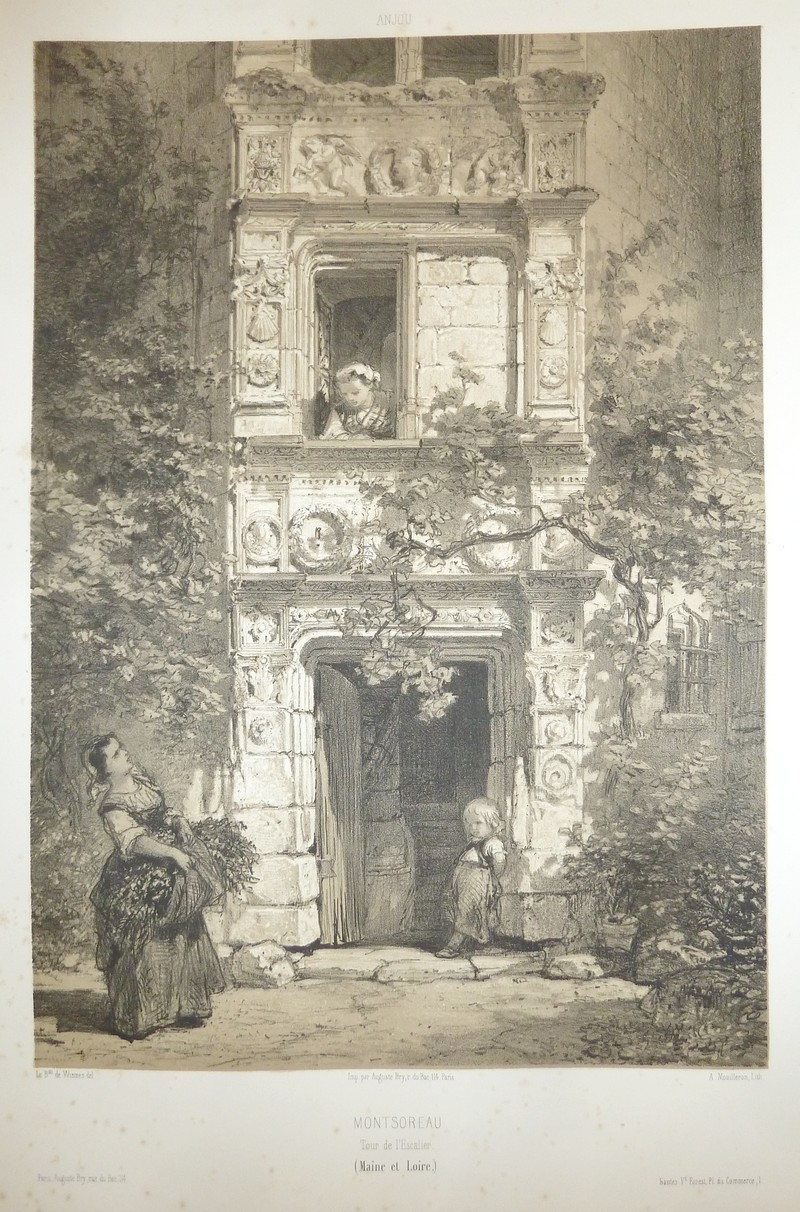 Montsoreau, Tour de l'escalier (Maine et Loire) (Lithographie) - Wismes, Baron de