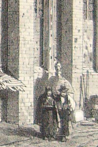 Église du Puy Notre-Dame, arrondissement de Saumur (Maine et Loire) (Lithographie)