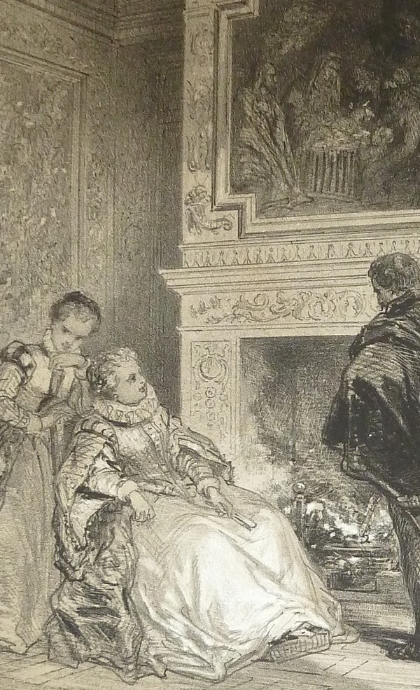 Salon de la Tournerie, commune de Louze, arrondissement de Mamers (Sarthe) (Lithographie)