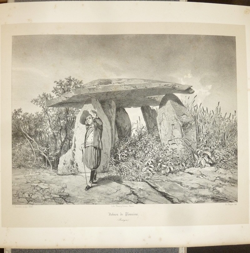 Dolmen de Plounéour (Bretagne) (Lithographie) - Mayer, A.