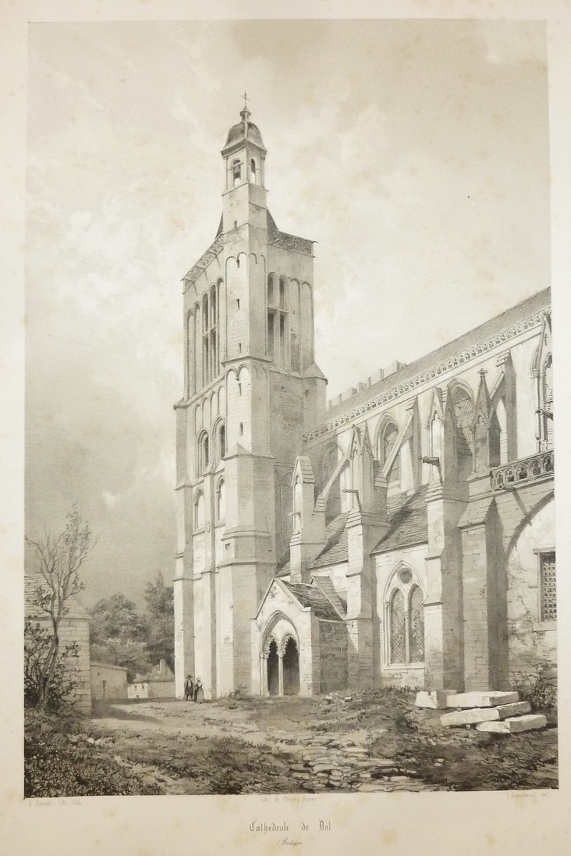 Cathédrale de Dol (Bretagne) (Lithographie)