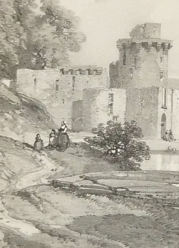 Château de Touquedec (Bretagne) (Lithographie)