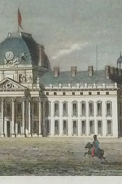 École Militaire (Gravure aquarellée)