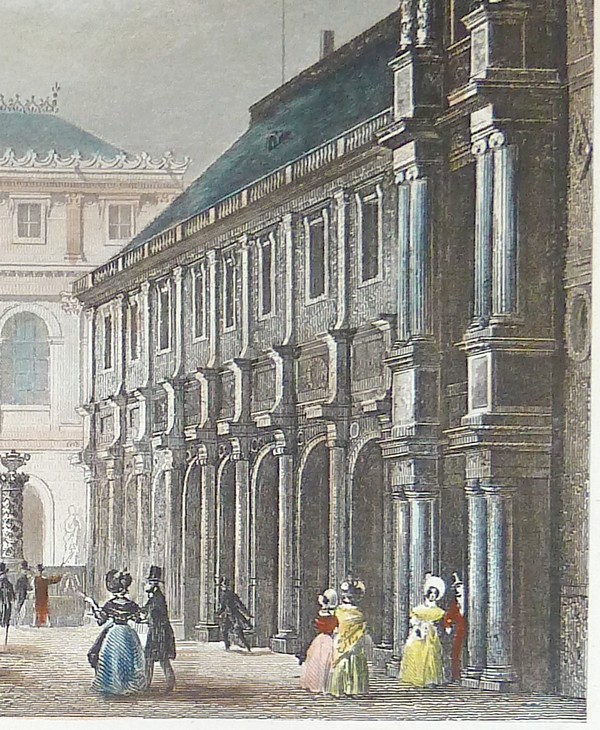 École Royale des Beaux-Arts (Gravure aquarellée)