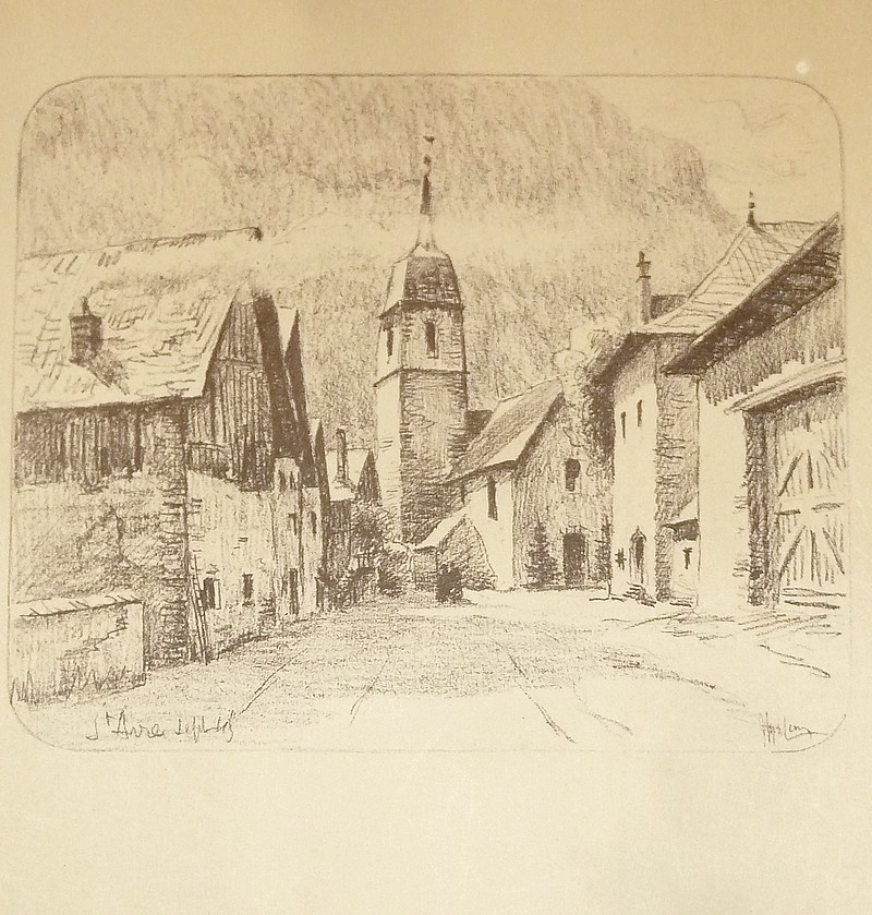 Livre ancien Savoie - St Avre (gravure) - Drevet, Joanny