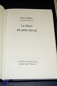 La mort du petit cheval