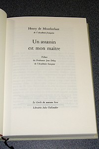 Un assassin est mon maître