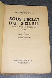 Sous l'éclat du soleil (2 volumes)