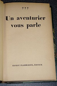 Un aventurier vous parle