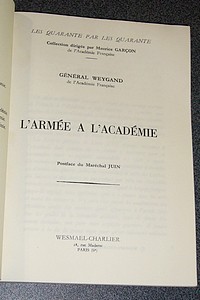 L'Armée à l'Académie