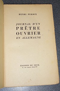 Journal d'un prêtre ouvrier en Allemagne