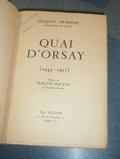 Quai d'Orsay 1945-1951