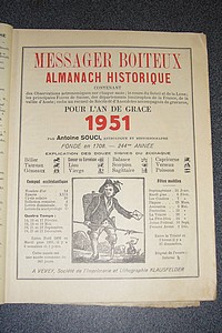 Le Véritable Messager Boiteux de Berne et Vevey, pour l'An de grâce 1951. Almanach historique.