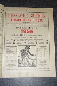 Le Véritable Messager Boiteux de Berne et Vevey, pour l'An de grâce 1956. Almanach historique.