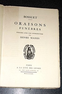 Oraisons funèbres