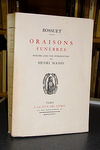 livre ancien - Oraisons funèbres - Bossuet